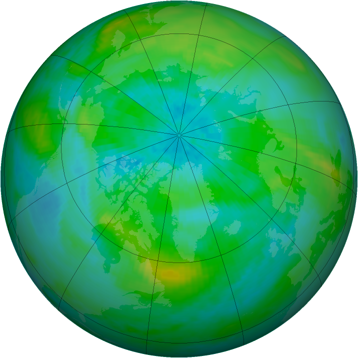 Arctic ozone map for 17 September 1979